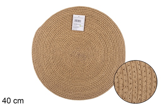 [112448] NATURAL PAPER ROPE PLACEMAT 40CM