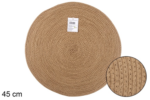 [112449] NATURAL PAPER ROPE PLACEMAT 45CM