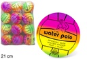 Balón plástico waterpolo fluor 21 cm