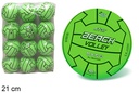 Balón plástico voley playa fluor 21 cm