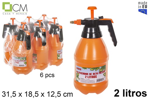 [114647] Spruzzatore ad alta pressione arancione da 2 l.
