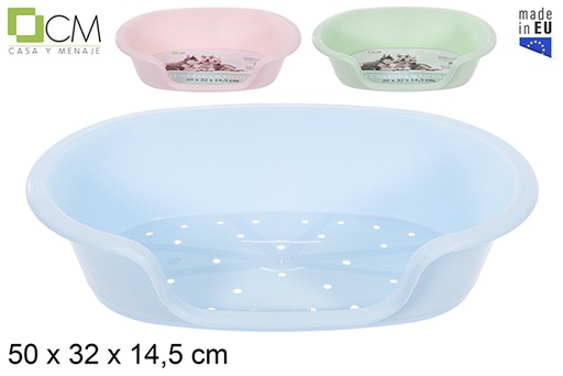 [114549] Berço para animais de estimação cores pastel 50x32 cm
