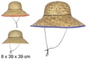 Tomatero Hat with border assorted bolor 