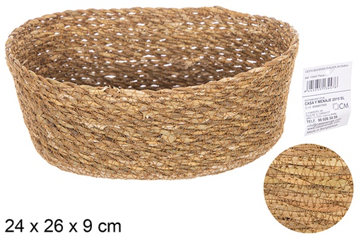 [113447] Cesta seagrass ovalada 24x16cm