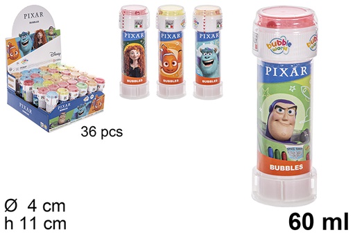 [207279] Bolle di sapone Pixar assortiti 60 ml