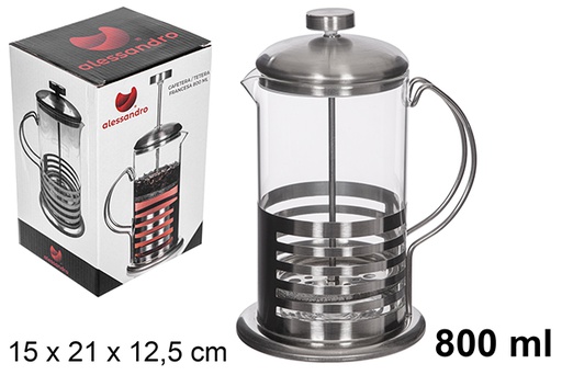 [112973] Bollitore per tè/caffè francese 800 ml