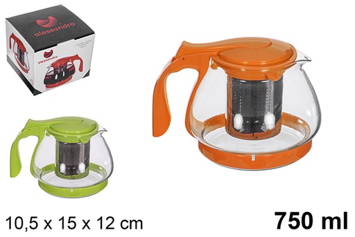 [112867] Brocca caffè/tè con filtro colori assortiti 750 ml