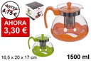 Jarra café/te con filtro colores surtidos 1.500 ml