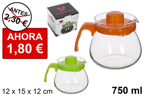 [112864] Jarra café colores surtidos 750 ml