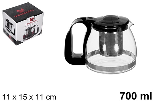 [113030] Jarra café/te con filtro negro 700 ml