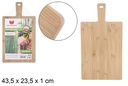 Tabla bambú multifunción con mango 43,5x23,5 cm