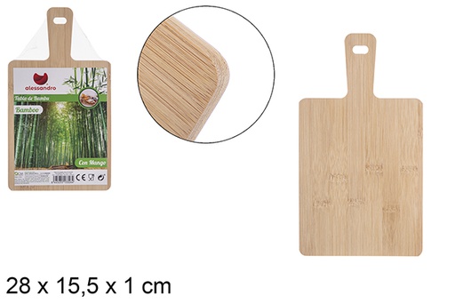 [113326] Tábua de bambu multiuso com alça 28x15,5 cm