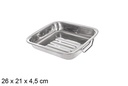 Bandeja horno acero 25 cm