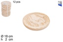 Plato pulpo madera 18 cm