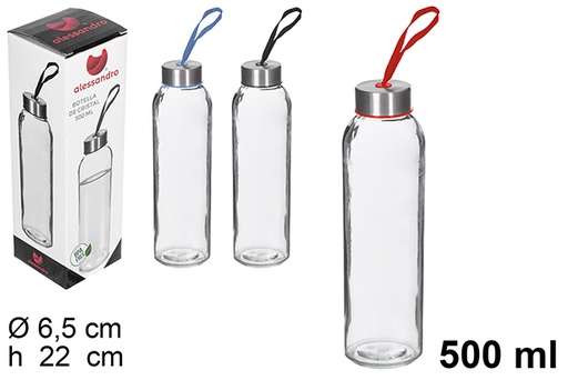 [112520] BORRACCIA D'ACQUA DI VETRO 500 ML