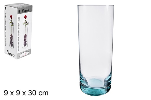 [112336] Glass flower vase Venecia 30 cm
