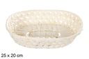 Cesta maíz ovalada natural 25x20 cm
