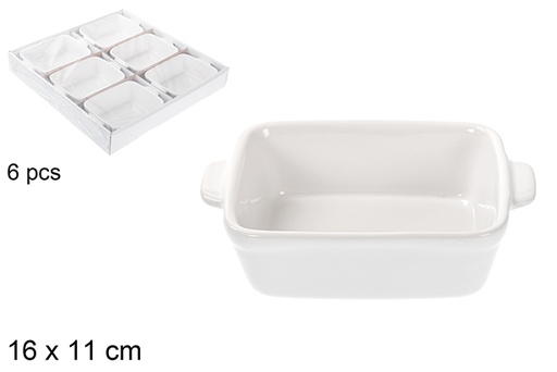 [113523] Cuenco ceramica con asa rectangular 16x11cm