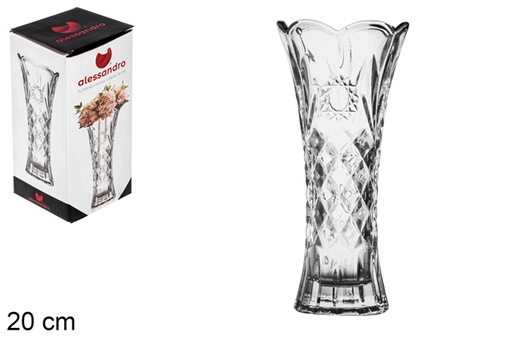 [113533] Vase en verre Lisboa 20 cm