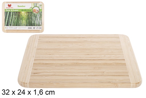 [114226] Tábua de bambu multifuncional 32x24 cm