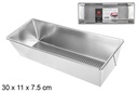 Molde horno rectangular metal 30x11 cm