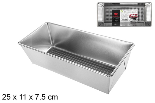 [114242] Rectangular metal baking pan 25x11 cm