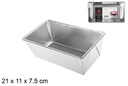 Molde horno rectangular metal 21x11 cm