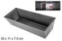 Molde horno rectangular metal 30x11 cm