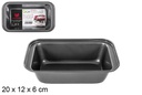 Molde horno rectangular metal 20x12 cm