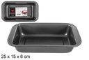 Molde horno rectangular metal 25x15 cm