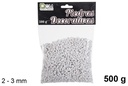 Piedra decorativa blanca 2-3 mm (500 gr.)