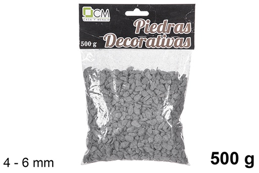 [114267] Black decorative stone 4-6 mm (500 gr)