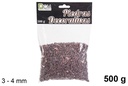 Red decorative stone 3-4 mm (500 gr.)