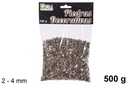 Pedra decorativa em cores variadas 2-4 mm (500 gr.)
