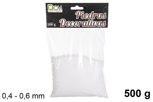 [114285] PIETRA DECORATIVA BIANCA 0.4-0.6MM 500GR