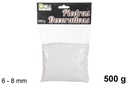 Piedra decorativa blanca 6-8 mm (500 gr.)