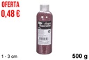 Chocolate color decorative sand bottle 1-3 mm (500 gr.)