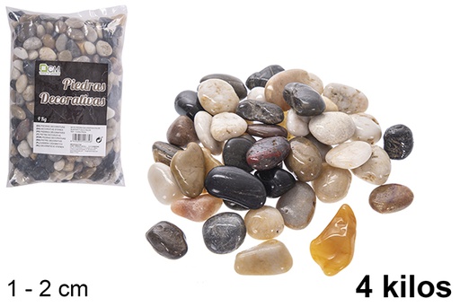 [114334] Pedra decorativa em cores variadas 1-2 cm (4 kg)