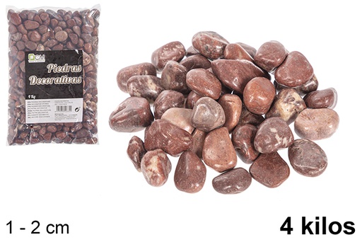 [114335] Pedra decorativa cor chocolate 1-2 cm (4 kg)