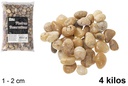 Pierres décoratives brunes 1-2 cm (4 kg)