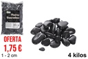 Pedra decorativa preta 1-2 cm (4 kg)
