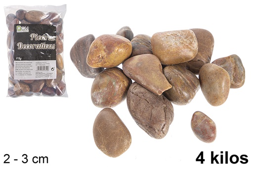 [114340] Chocolate colored decorative stone 2-3 cm (4 kg)