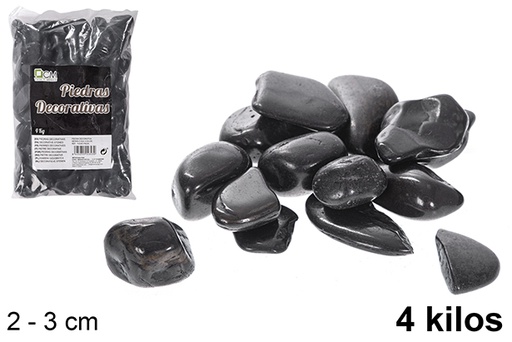 [114343] Pedra decorativa preta 2-3 cm (4 kg)
