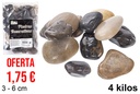 Pierre décorative couleur assortie 3-6 cm (4 kg)