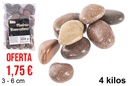 Piedra decorativa chocolate 3-6 cm (4 kg)
