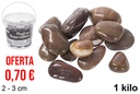 Bote piedra decorativa chocolate 2-3 cm (1 kg)