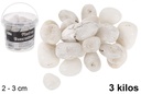Bote piedra decorativa blanca 2-3 cm (3 kg)