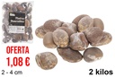 Piedra decorativa chocolate 2-4 cm (2 kg)