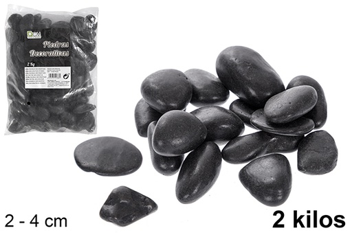 [114388] Black decorative stone 2-4 cm (2 kg)