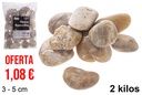 Piedra decorativa marrón 3-5 cm (2 kg)
